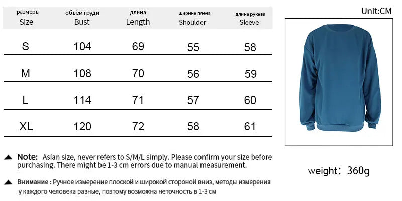 Autumn New No Hoodie Women Streetwear Fashion Long Sleeves Patchwork O-Neck Pullover Lady Versatile Knitted Casual Slim Clothing.