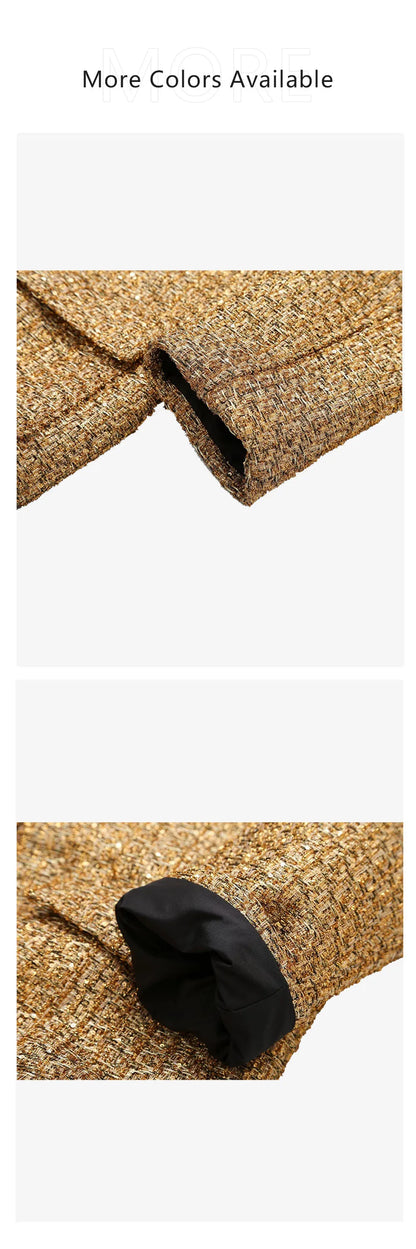 2023 Autumn/Winter New Product Women's New Fashion and Casual Versatile Stand up Collar Long Sleeve Beaded Jacket Coat.