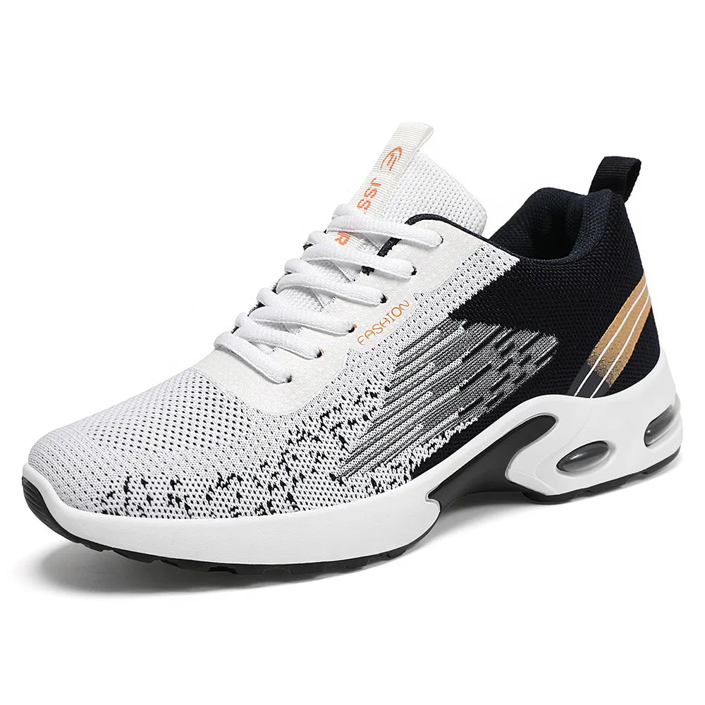 Plus Size 39-45 Shoes for Men Spirng Autumn Fashion Soft Sole Sports Casual Style Running Shoes Lace Up Comfortable Sneakers.