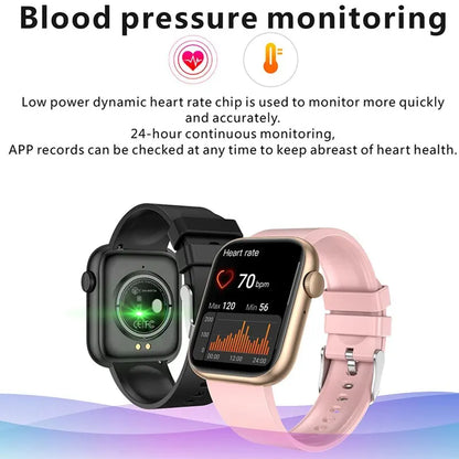 LIGE Smart Watch For Women Full Touch Screen Bluetooth Call Waterproof Watches Sport Fitness Tracker Smartwatch Lady Reloj Mujer.