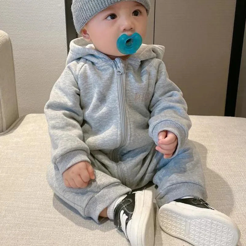 Baby Frühling und Herbst Overall Jungen Mädchen Langarm Baby kleidung Neugeborene 0 bis 18m feste Stram pler Kleinkind Kleidung Baby insgesamt.