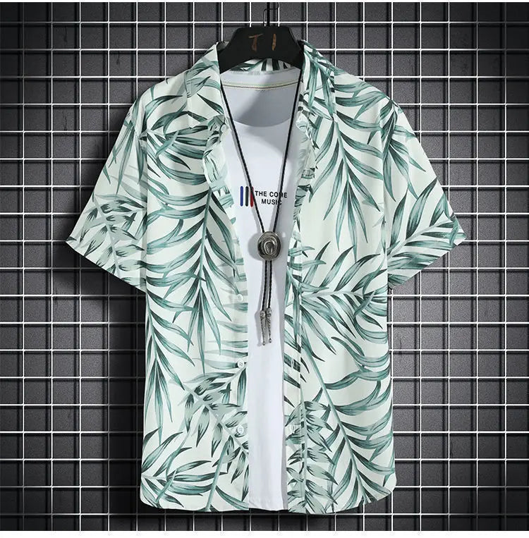 Beach Clothes For Men 2 Piece Set Quick Dry Hawaiian Shirt and Shorts Set Men Fashion Clothing Printing Casual Outfits Summer.