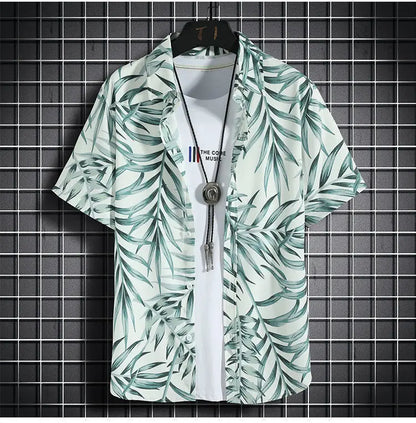 Beach Clothes For Men 2 Piece Set Quick Dry Hawaiian Shirt and Shorts Set Men Fashion Clothing Printing Casual Outfits Summer.