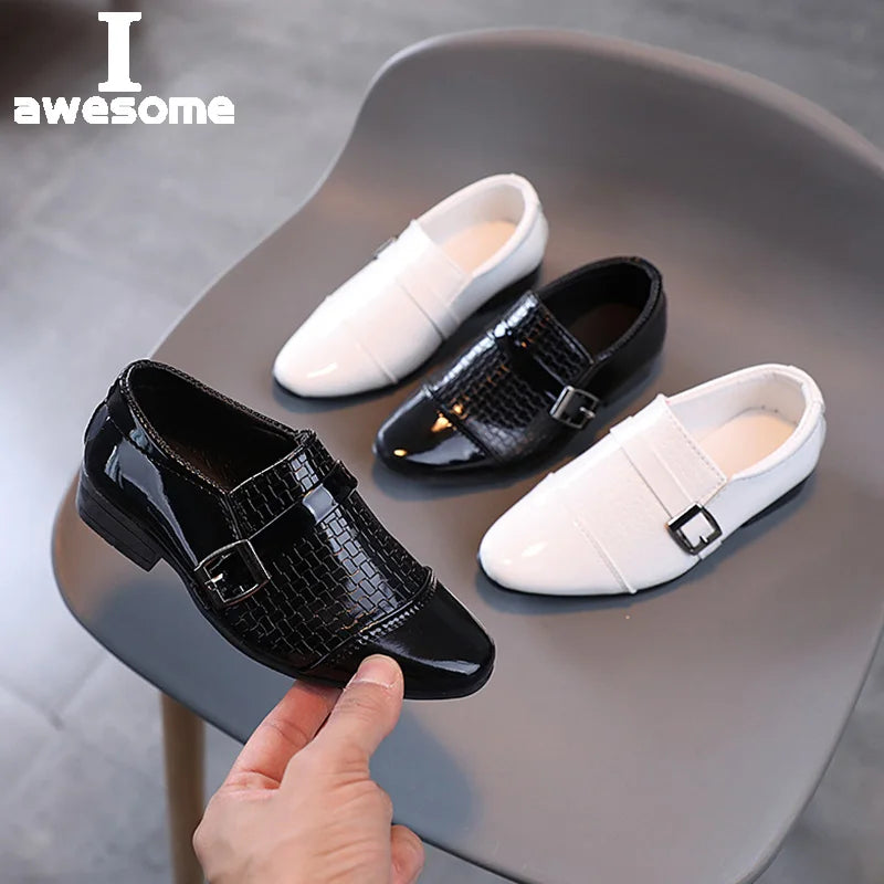 Oxford School Shoes Kids Patent Leather Shoes Girls Boys Toddler Shoes Children Fashion Dress Platform Party Flats Spring Autumn.