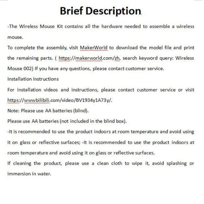 For Bambu Lab 3D printing DIY Creative Model Computer A1 Mini Wireless Mouse charger LED Light  Boat Gifts 3D Printer Parts.