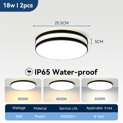Wasserdichte Badezimmer Lampe Decke Led-deckenleuchten 18W 30W 40W Runde Led-deckenleuchte Für Küche Wohnzimmer wc Zimmer 220V