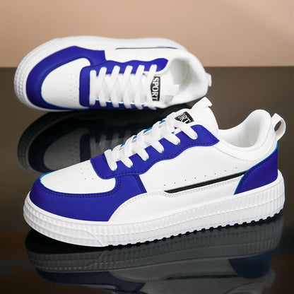 YRZL Leather Sports Women Casual Shoes Lightweight Running Shoes Platform White Sneakers Men Outdoor Breathable Sport Shoes.