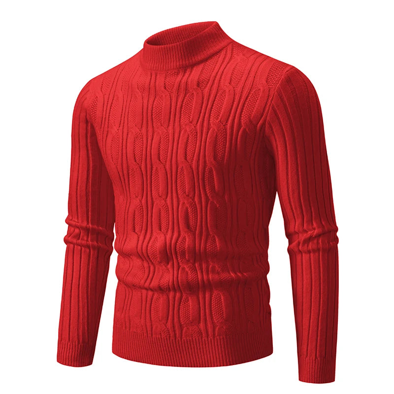 2023 Autumn  and Winter New Sweaters Warm Fit Knitted Sweaters Solid Color Casual Pullover Multiple Styles Sweater Men.