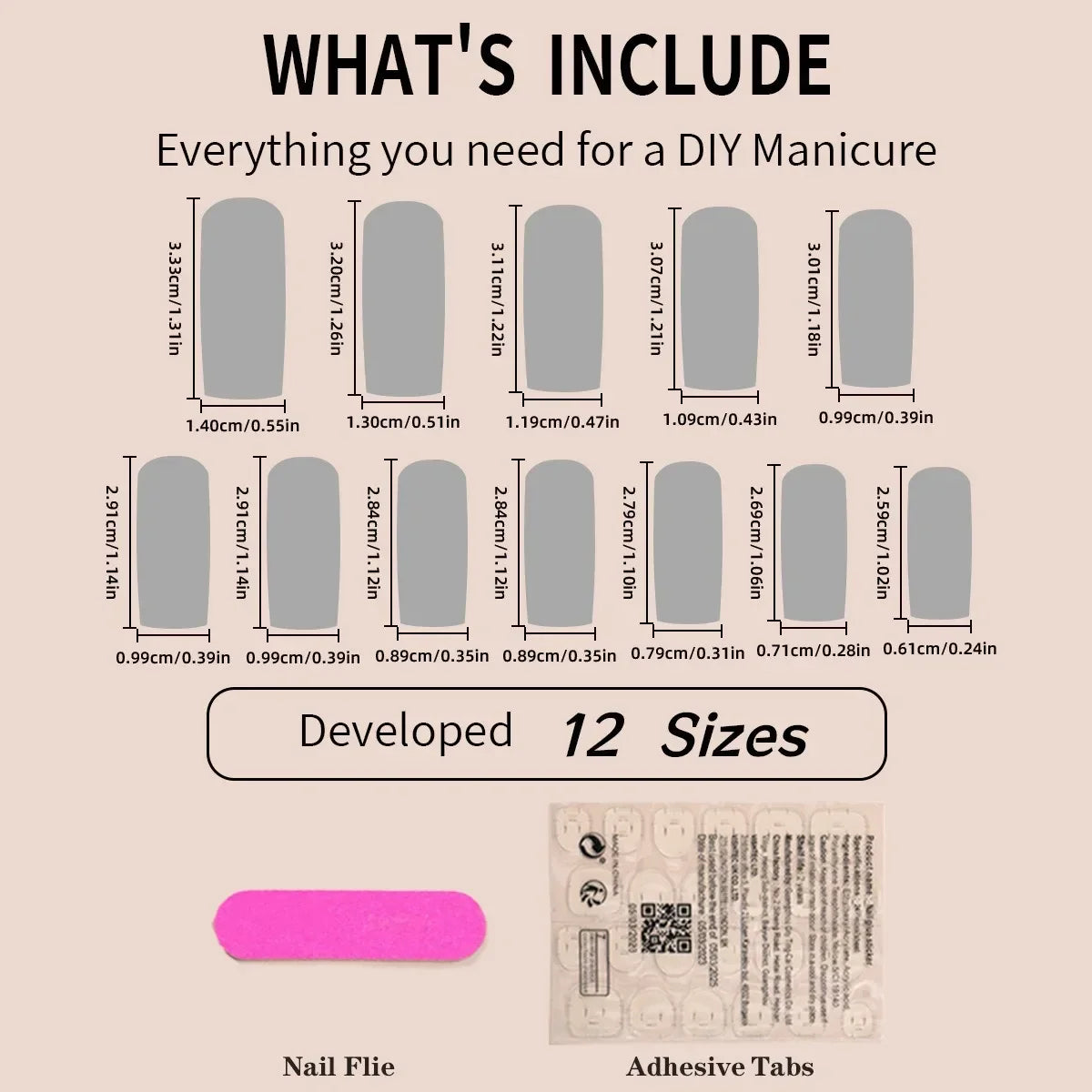 24Pcs Peach Blossom Press on Nails Cat's Eye Nude Glitter False Nail for Women&Girl Spring and Summer Detachable Wearable Nail.