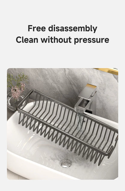 Bad Zubehör Regal Organizer Dusche Küche Lagerung Rack Wand Raum Aluminium Wc Shampoo Halter Regale 25CM