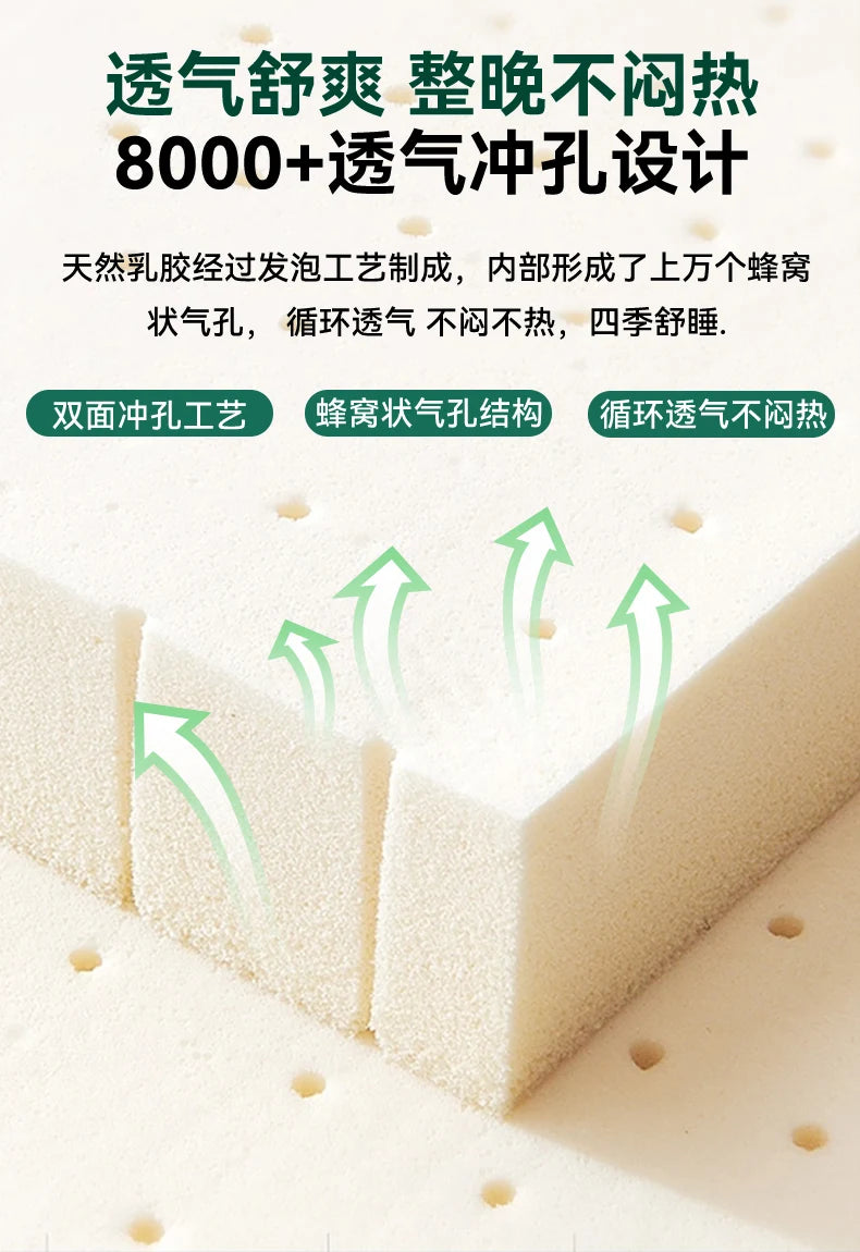 King Latex Queen Matratzen Thailand Material Twin Twin Latex Matratzen Core Sleep Koreanische Colchoneta Möbel für Schlafzimmer