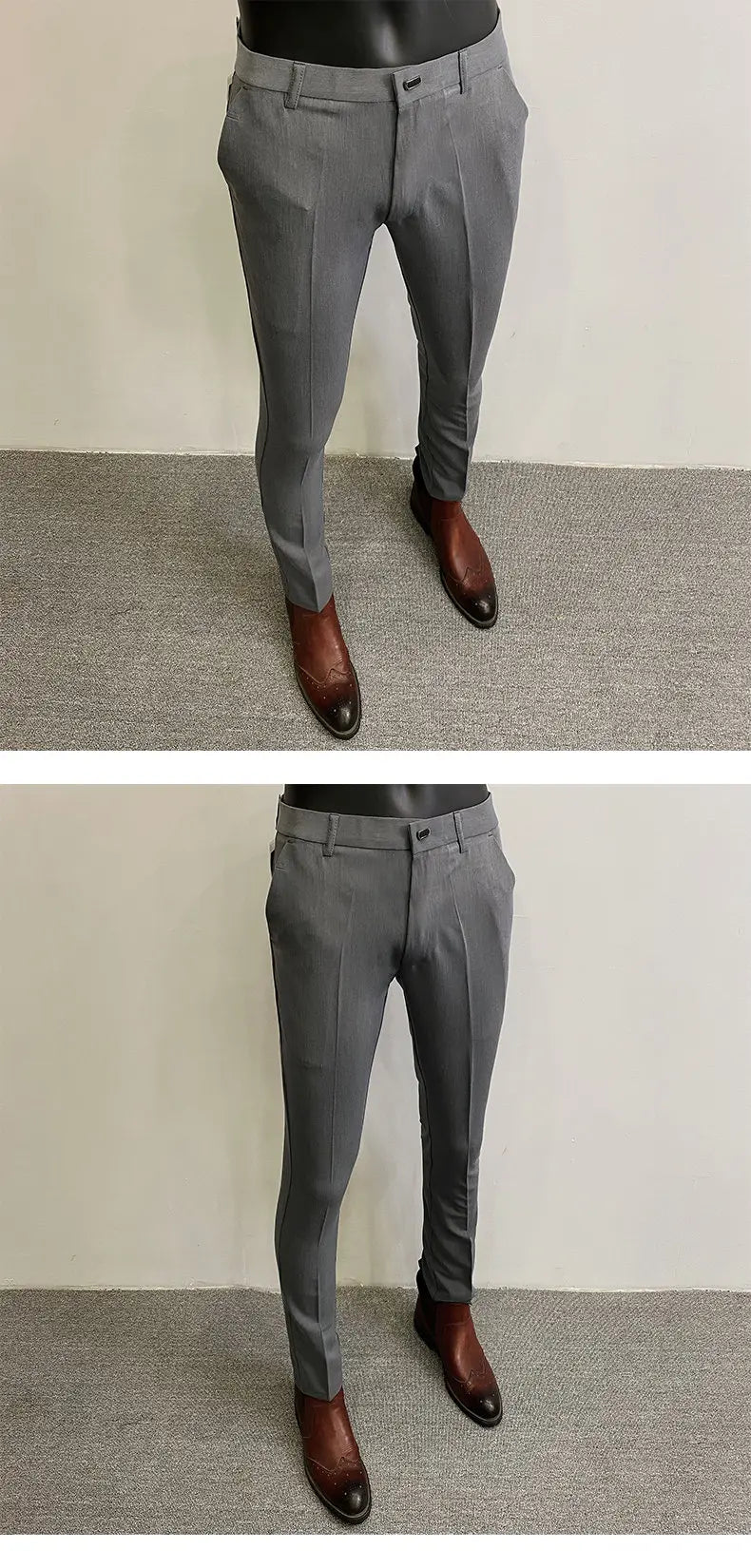 Men Suit Pants Formal Trousers Stretch Slim Pantalone Hombre Calça Masculina Solid Color Casual Dress Pants Fashion Men Clothing