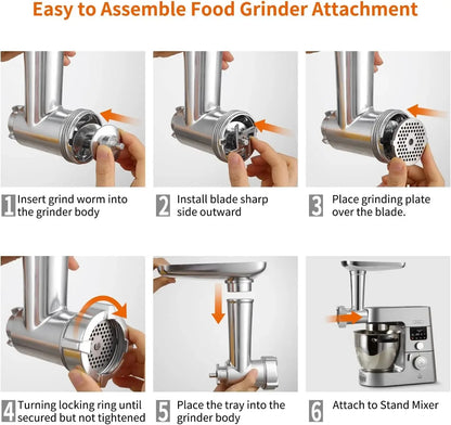 CAYOMEN Chef Accessories Kenwood MAX980ME Sheeter Set Spaghetti Cutter and Fettuccine Cutter Accessories for Planetary KENWOOD.