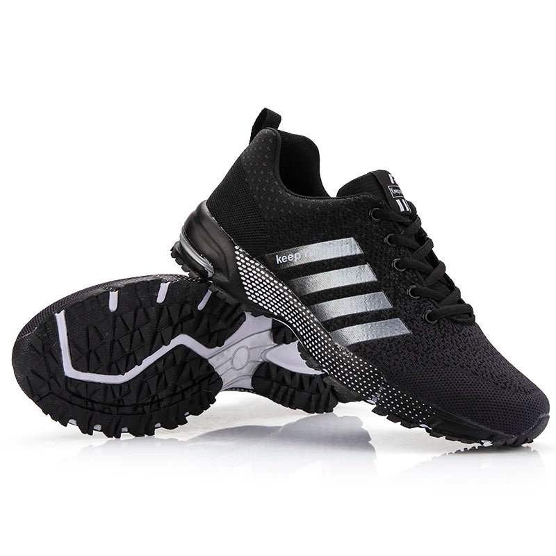Men Running Shoes Mesh Fashion Sneakers Breathable Casual Sport Shoes Outdoor Walking Jogging Tennis Shoes Athletics Plus Size