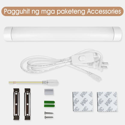 Led Tube Light With Switch Wire 110V 220V 30/50cm Lighting Strip Lamps 10W 20W For  Living Room Bedroom Closet Kitchen Lamp.