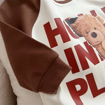 Ins 2024 Frühling Herbst Baby Jungen Bodysuit Baumwolle gestreiften Cartoon gedruckt Langarm Kleinkind Jungen Stram pler Neugeborene Jungen Outfits.