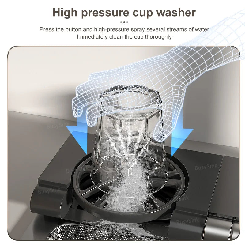 Wasserfall-Küchenspüle aus Edelstahl, multifunktional, groß, Einzelschlitz, Geschirrspülbecken, Küchenrenovierung