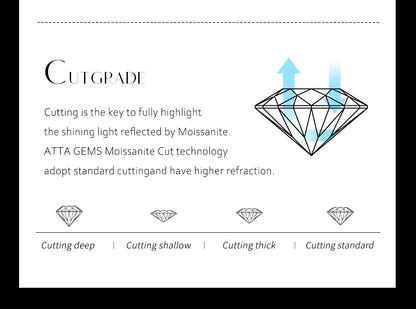 ATTAGEMS DVVS1 Full Moissanite Cuba Chain for Man Women 925 Sterling Silver 18k Gold Plated Hip Hop Tennis Bracelet Fine Jewelry