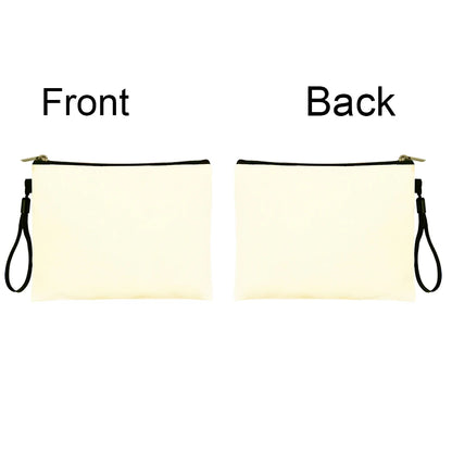 Blank Non Customized Tote Bag Fashion Teacher/Birthday Gift Make up Bags Toilet Kit Cosmetic Bag Mini Makeup Pouch.