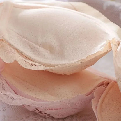 Thickened Extra Thick 12cm Small Chest Flat Chest Gathered Bra No Steel Ring Extra Thick 8cm Bra Closed Breast Sexy.