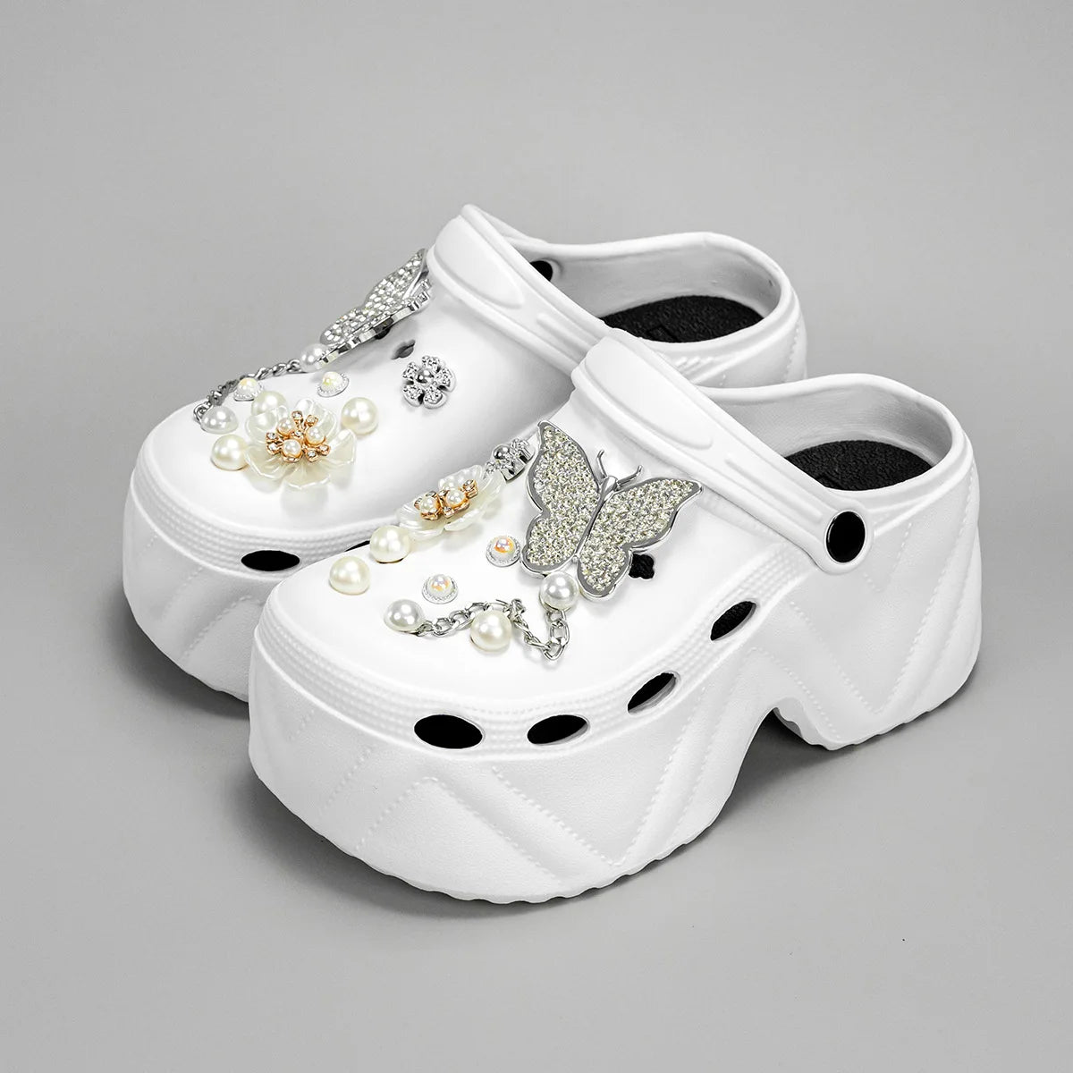 Women's Slippers 9CM High Platform Garden Fashion Clogs Shoes Women's Slippers Thick Bottom EVA Sandals Summer Girls Slippers