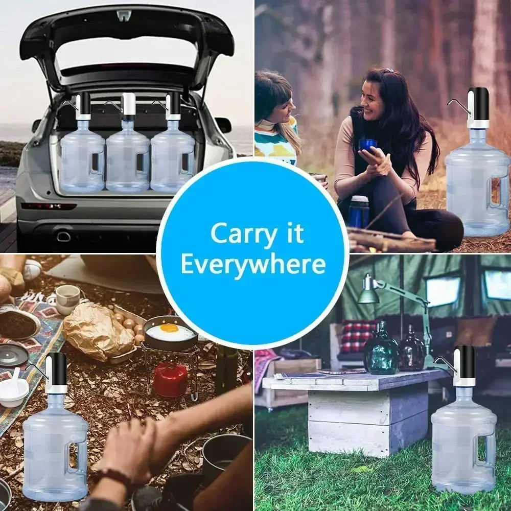 Drinking fountain Electric Portable Water Pump Dispenser USB Charging Automatic Drinking Bottle Switch Silent Touch 19 liters.