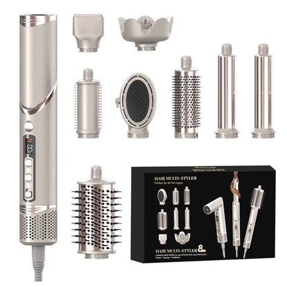 8 in 1 Professional Folding Hair Dryer Airwrap High Speed 110000rpm Blow Dryer Automatic Curling Iron Salon Hair Styling Tools.