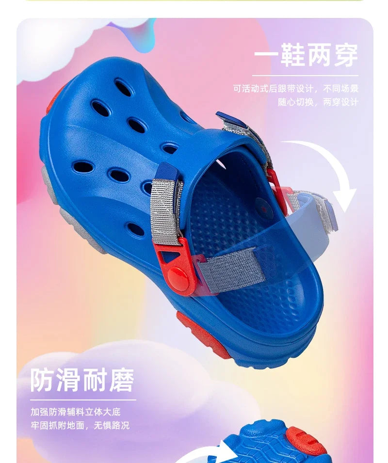 Children Shoes Boy Sandals Summer Cute Summer Clogs 3 To 7 Years Kids Indoor House Shoes Sneaker Casual Sports Boy Slipper Shoes.