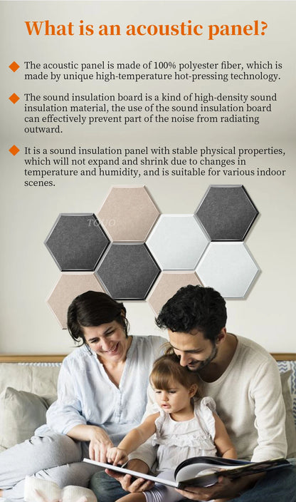 TOUO Acoustic Panels 6-18pc Noise Treatment Insulation Soundproofing Home Studio High Density Soundproof Wall Decor Bedroom