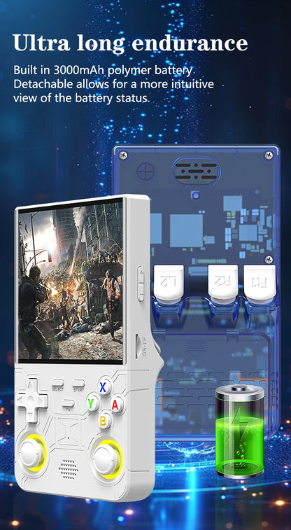 R36 Ultra Handheld Game Player WIFI 4 Inch IPS Screen Open Source Retro Video 64G 128G Memory up to 20000+ Games R36Ultra.