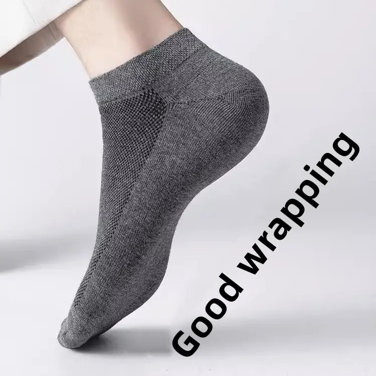 10 Pairs Men's Breathable Mesh Summer Short Socks, Sports Versatile Cotton Socks at Discount Price Sports and Casual Wear.