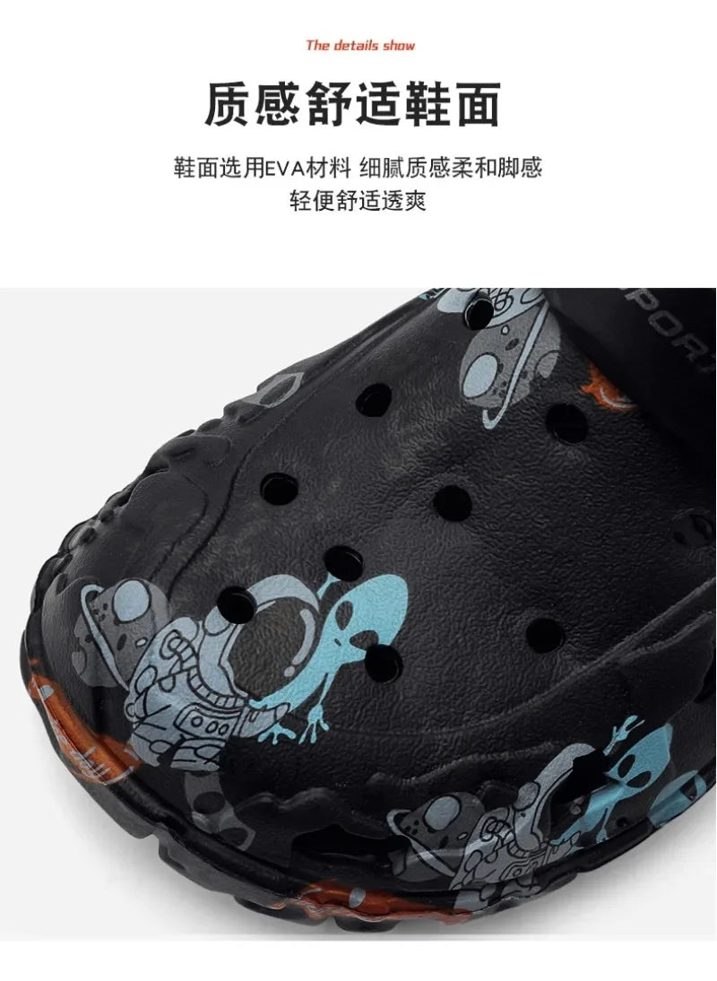 Plus Size 46 47 Men's Summer Clogs Sandals Eva Slippers Men Fashion New Flat Sandals Men Women Leisure Slides Men Casual Shoes.