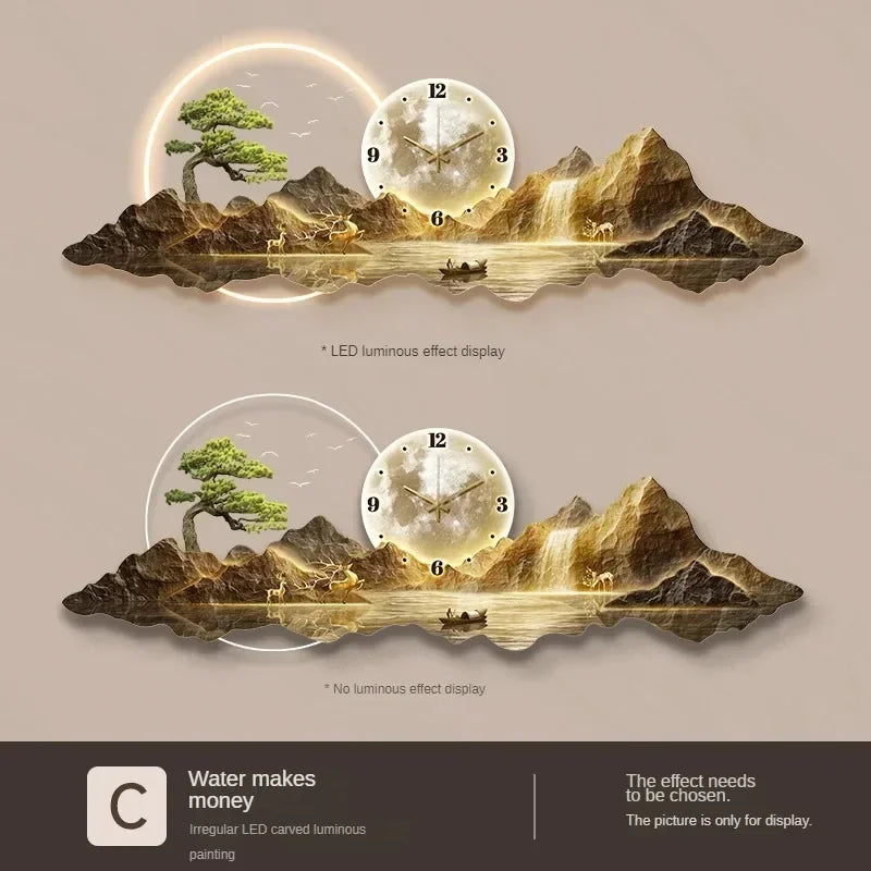 2025 Design Luxus Wanduhren Wohnzimmer Led Ästhetische Minimalistische Wand Uhr Stille Mode Nordic Horloge Murale Home Decorat