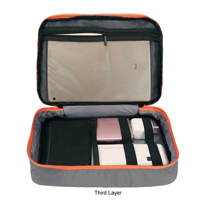 Multi Layer Cable Storage Bag, Electronic Accessories Organizer, Portable Travel Cable Organizer Case for iPad cable Charger.