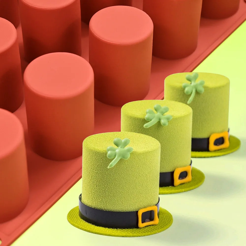 Cylinder Shaped Silicone Mold Soap Mold Chocolate Cookie Covered Sandwich Tool DIY Jelly Pudding Candy Kitchen Cake Baking Pan.