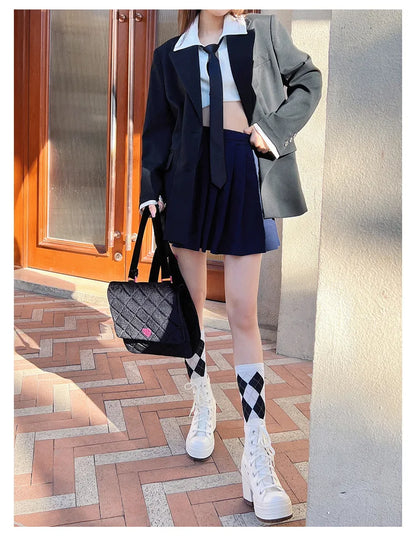 Women Platform Sneakers Luxury Brand  Women Boots Fashion Outdoor Skateboard Shoes Women High Top Canvas Sneaker Plus Size 36-42