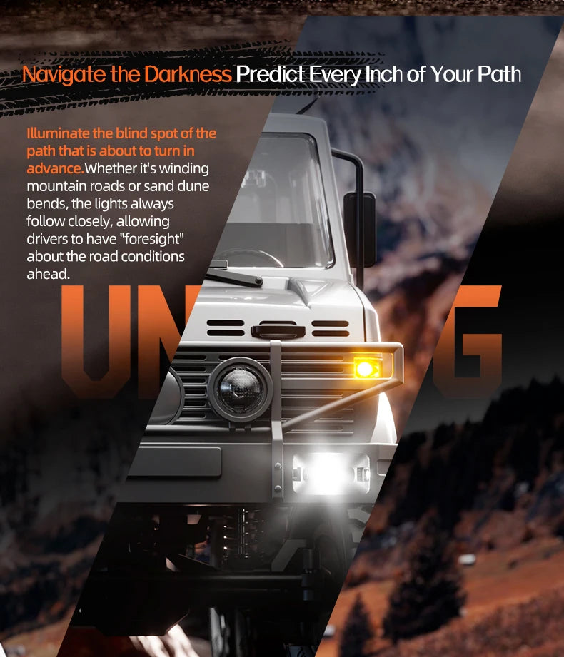 C8823 6WD RC Car 1/18 Off-road Remote Control Vehicle 2.4G High Speed Climbing Transport Rescue Crawler Model Toys for Children.