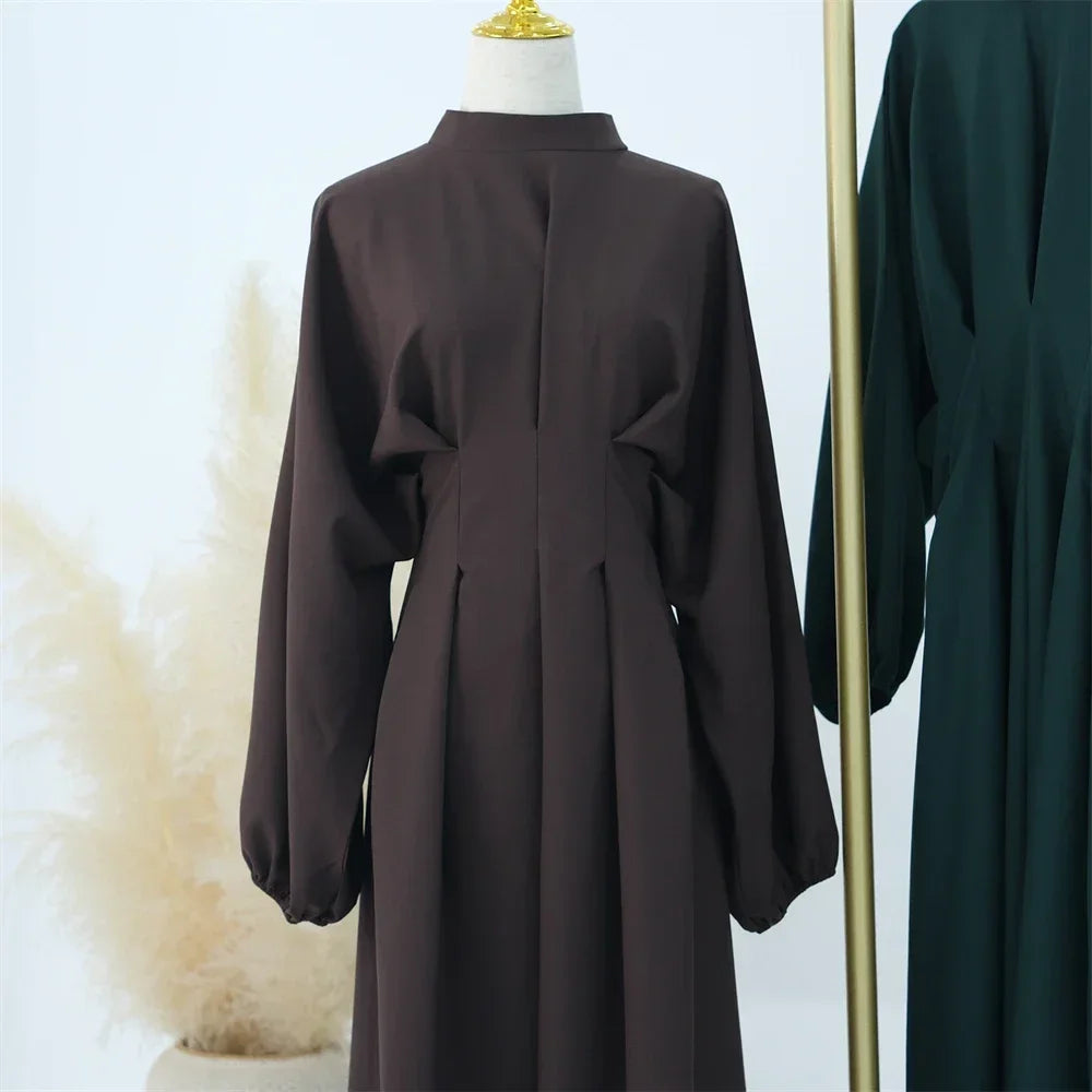 Ramadan Linen Abaya Dubai Turkey Islam Muslim Modest Dress Kaftan Prayer Clothes For Women Kebaya Robe Arabe Femme Musulmane.