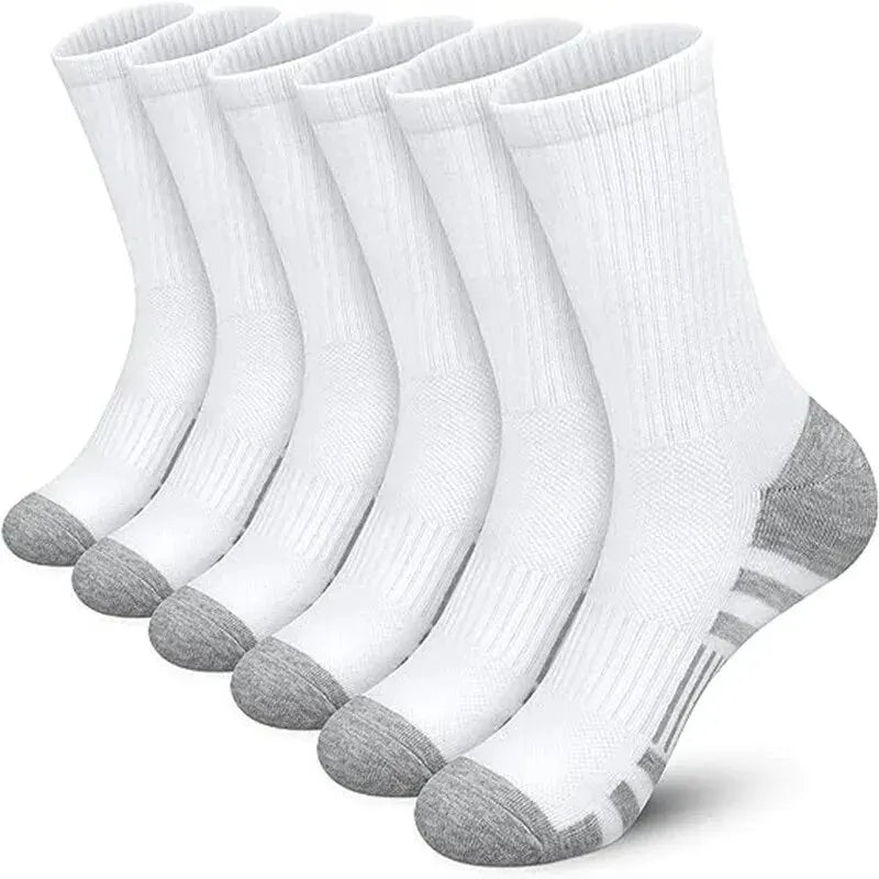 6/12 Pairs Men's Outdoor Gym Socks High Quality Comfortable Soft Ground-Gripping Football Large Size New Style