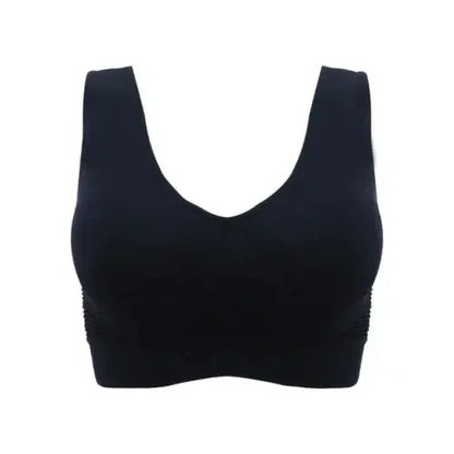 Breathable Sports Bra Top Fitness Women Brassiere Removable Padded Sport Bra Running Gym Seamless Push Up Bras