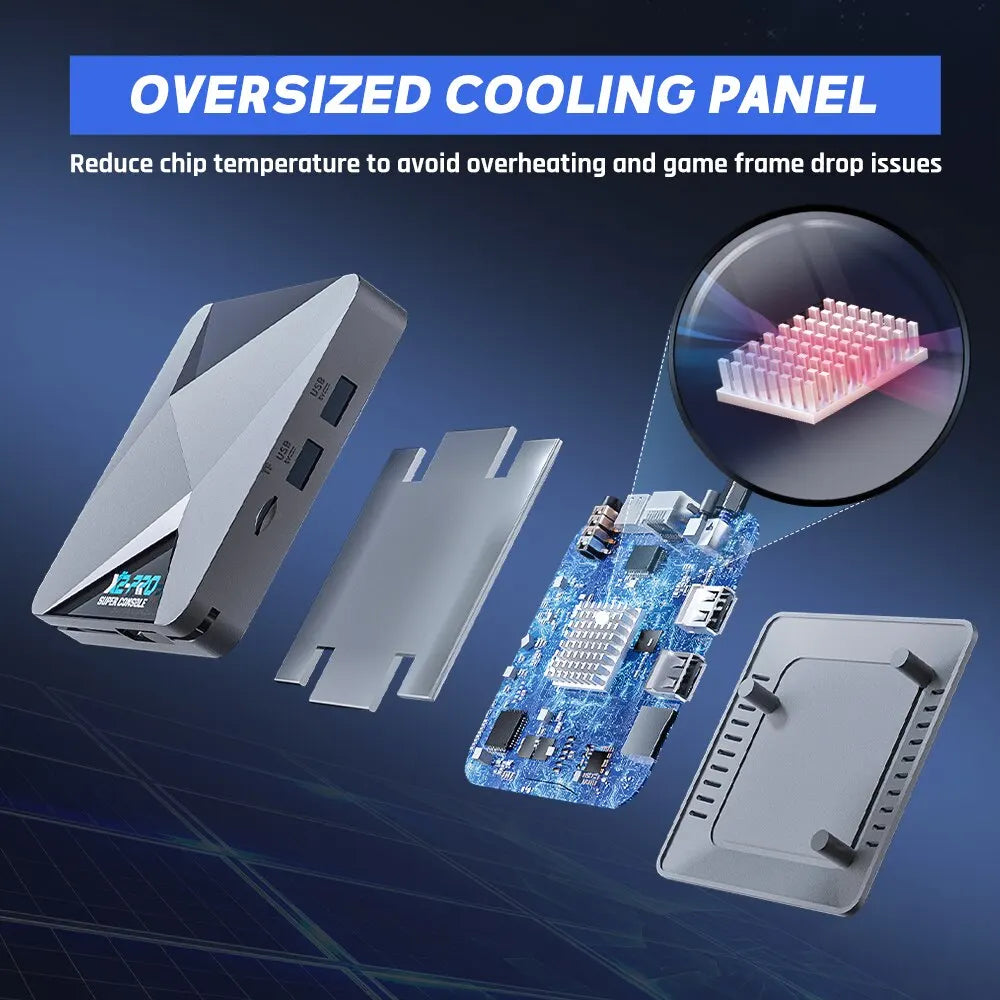 KINHANK Retro Video Game Console Super Console X2 Pro with 90000 Video Games for PS1/DC/MAME/SS with Gamepad Kid Gift Game Box.