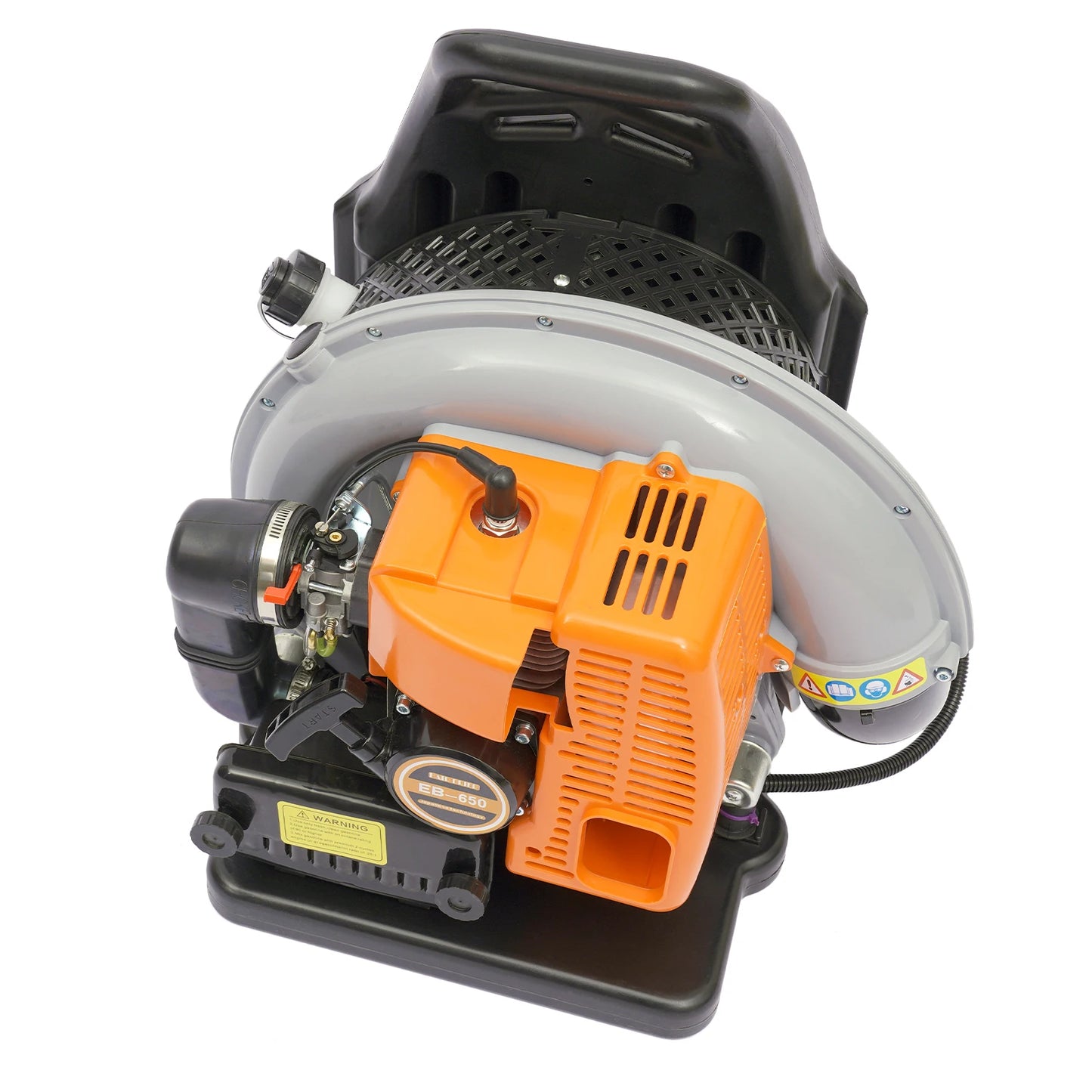 65cc 2-Takt Benzin Rucksack Blatt luftgekühltes Gebläse kommerzielles Gartenhof Werkzeug 2,7 kW U/min