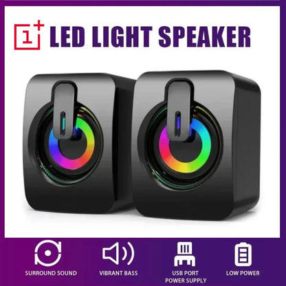 Oneplus Computer Speaker Stereo Sound With Microphone AUX Home Office Speaker for Macbook Desktop Notebook Computer Loudspeaker.
