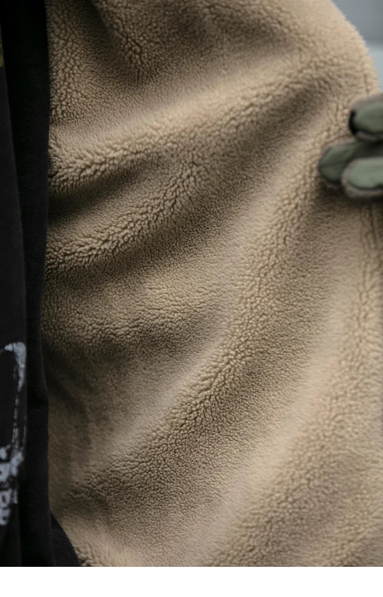 Japanese Vintage Polar Fleece Jacket Men Winter High Quality Thick Jacket Korean Streetwear Loose Couple Trendy Warm Coat Male.