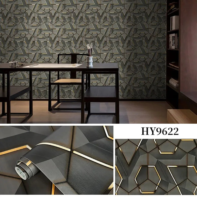 45cm geometric self-adhesive wallpaper decoration waterproof and stain resistant Ins style bedroom e-sports room wallpaper