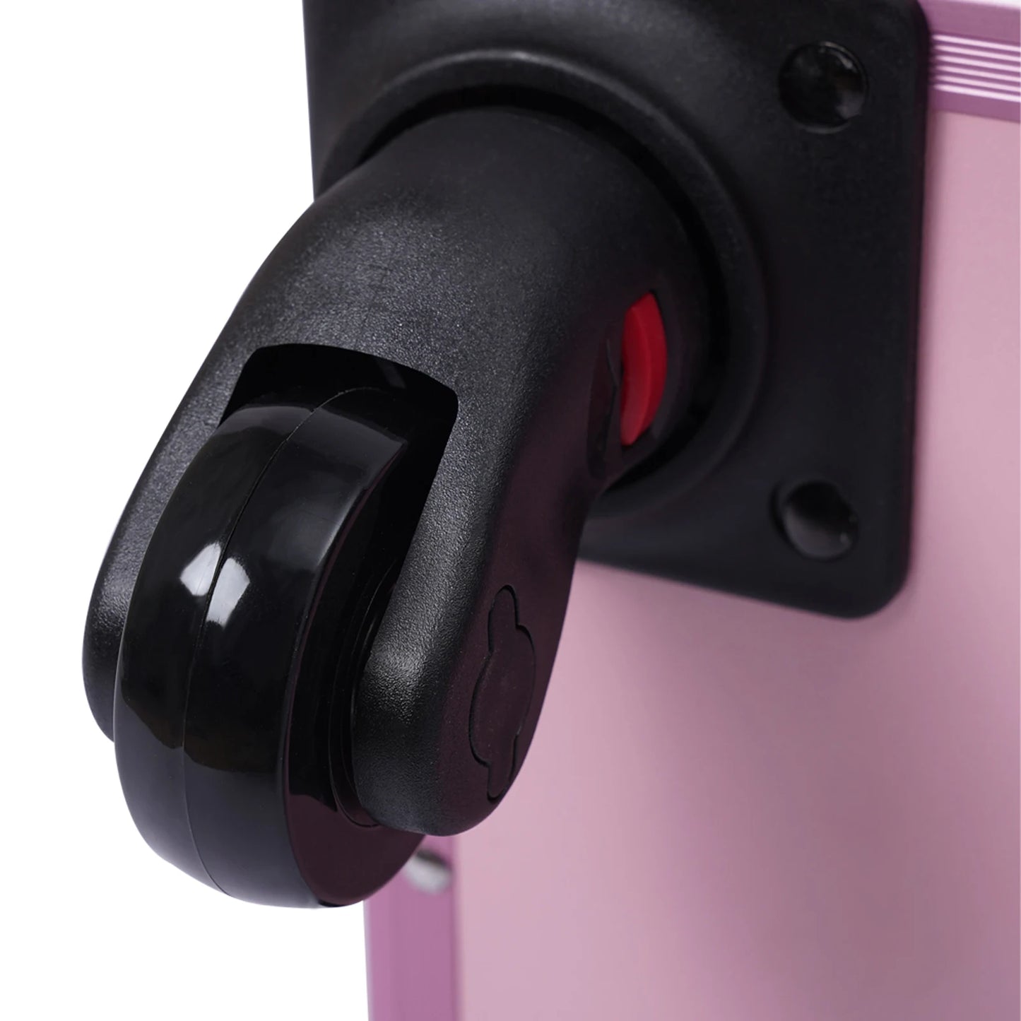 3 in 1 Rolling Makeup Case with Drawer, Large Makeup Case Organizers, Profesional Cosmetic Case for Salon Barber, Light Pink