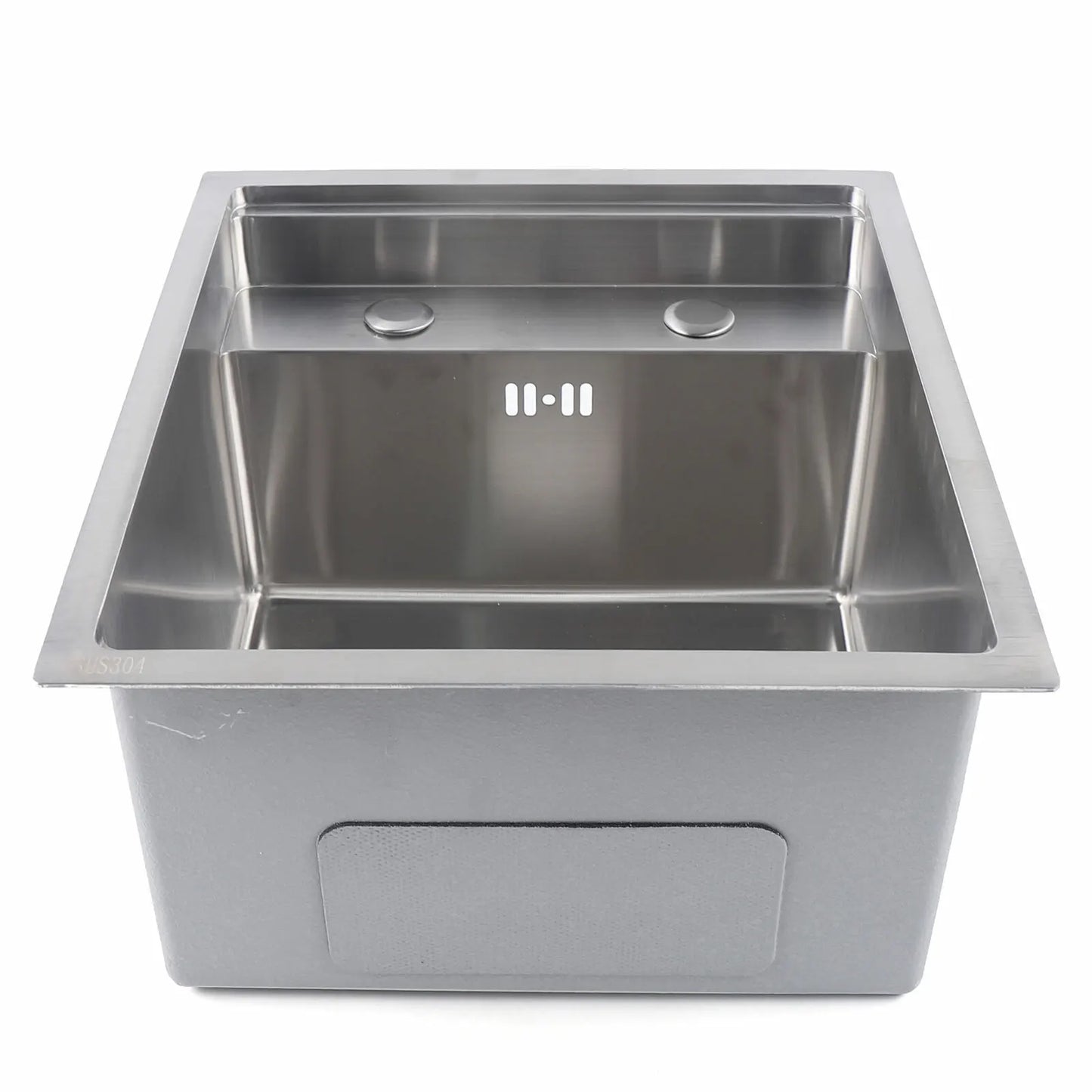 Versteckte Küchenspüle, quadratisch, für den Innen- und Außenbereich und Abfluss, zusammenklappbares Wasserhahnsieb aus Edelstahl für Häuser, Restaurants, Wäscheraum, Keller