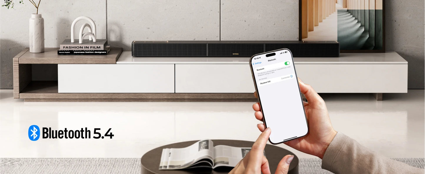 ULTIMEA Skywave X40 5.1.2ch Wireless Surround Sound System for TV with Dolby Atmos, Home Cinema Soundbar with Wireless Subwoofer