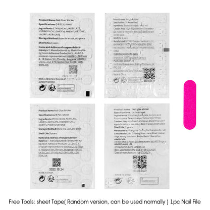 10pcs White Edge French Style Press On Nails Simple Red Love Heart Designs Handmade False Nails Sweet Almond Fake Nail For Girls.