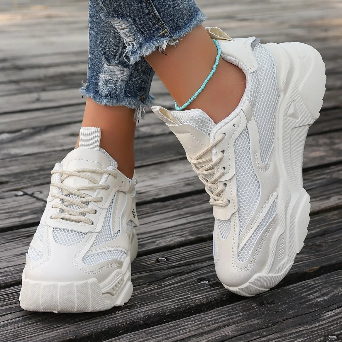 Women Sneakers New Fashion Mesh Breathable Tennis Girl Platform Shoes for Women Outdoor Comfortable Lightweight Sneakers Women.